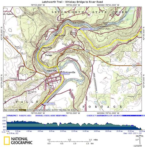 New York Waterfalls You Can Visit - Letch Trail Map 2 letchworth state ...