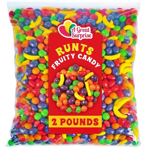 Runts Candies - Bulk Candy - 2 Pound - Fruit Shaped Hard Candy - Retro ...