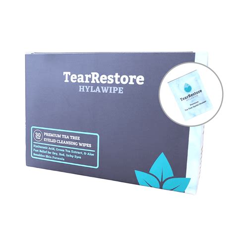 TearRestore HylaWipe Eyelid Wipes, Natural Tea Tree India | Ubuy