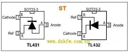 电压基准集成电路TL431引脚图及功能介绍
