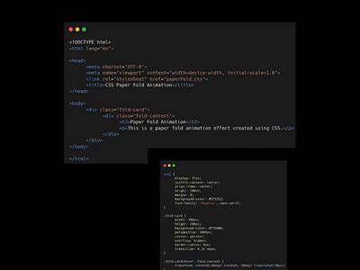 Image result for CSS Simple Paper Fold