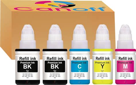 CANOFF Gi 490 Multicolor Refill Ink 790 Use for Canon PIXMA G1000 ...