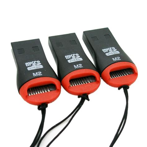 3 x USB 2.0 Micro SD Card Adapter Reader Writer SDHC MMC Micro Sd 2528c ...