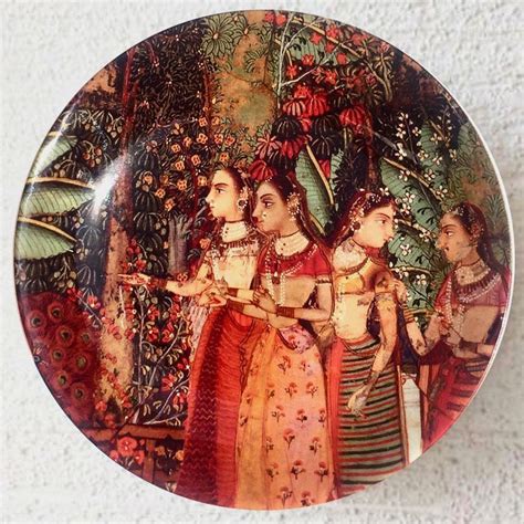 Women in Garden Ceramic Decorative Wall Plate – Mora Taara