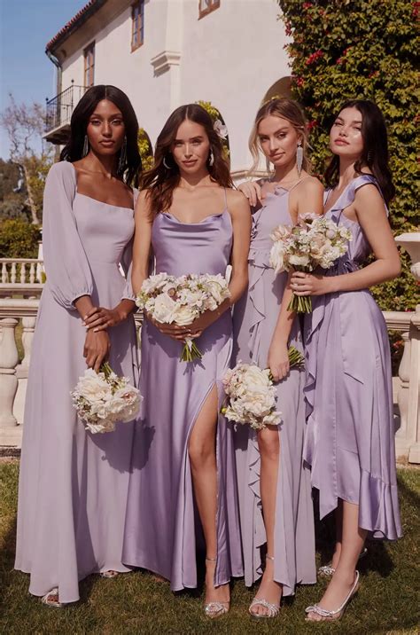 27 Best Lavender Bridesmaid Dresses Your Crew Will Totally Love ...