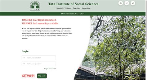 TISSNET 2025 Result - Result Link, Merit List, Cutoff and Download ...