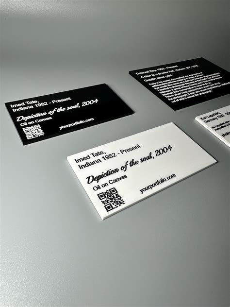 Art Description Label