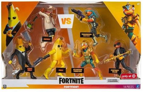 FORTNITE Team Fishstick vs Team Peely Action Figures 6pk (Target ...