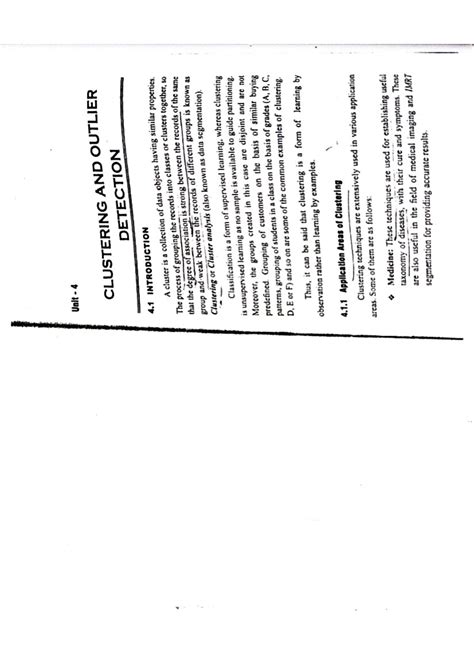 Unit-4 - Unit 4 - Unit 4 CLUSTERING AND OUTLIER DETECTION 4 ...