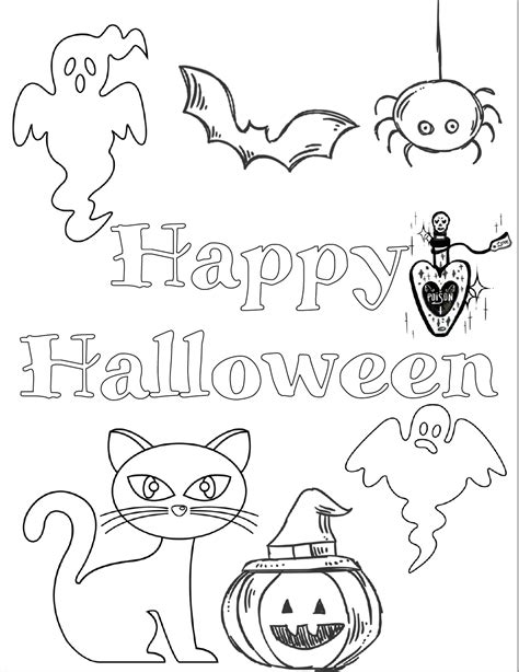Coloring Halloween Pictures Printable