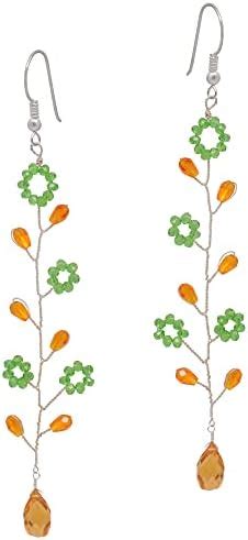 Gehna Jaipur Best Danglers/Earrings For Gifting - Citrine & Peridot ...