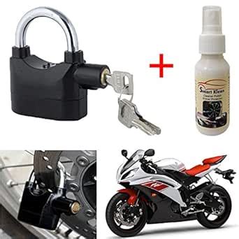 Bike Motorcycle Anti Theft Waterproof Burglar Pad Lock Alarm Security ...