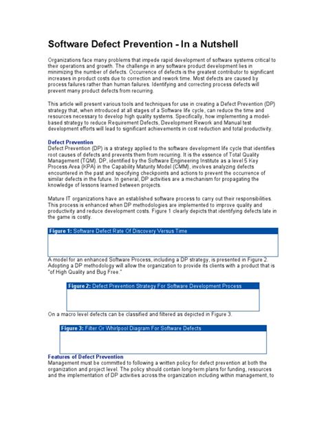 Image result for Defect Prevention vs Defect Detection
