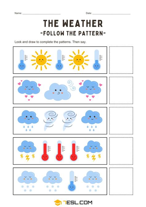 Free Weather Worksheets for Fun and Easy Learning • 7ESL