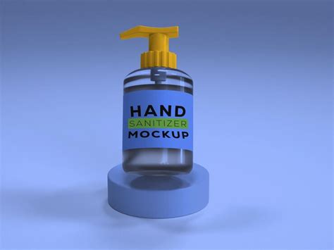 Hand sanitizer mockup | Premium PSD