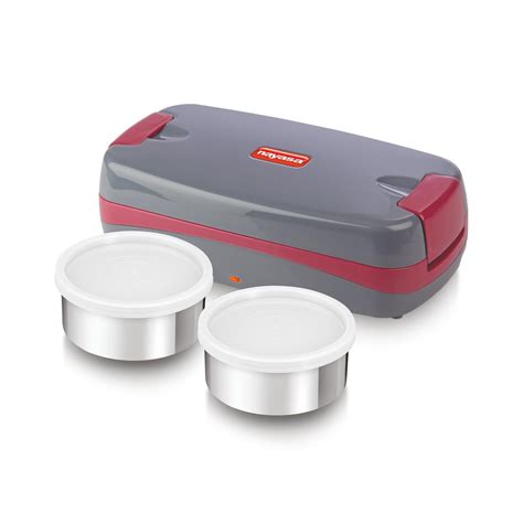 Buy Nayasa Quick Heat Slim Electric Tiffin with 2 Stainless Steel ...