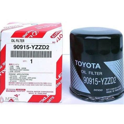 Genuine Toyota Oil Filter 90915 Yzzd2 Efficient Engine Protection ...