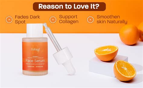 Befond Vitamin C Face Serum for Glowing Skin with Niacinamide Salicylic ...