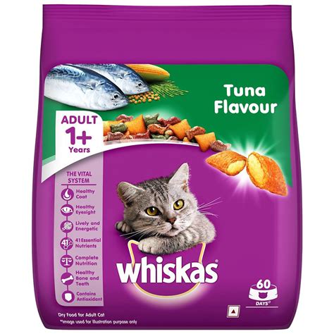 Buy Whiskas Adult Tuna Flavour Cat Food, 1.2 kg | 19 Minutes Delivery ...