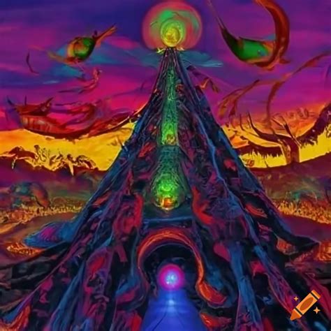 Cosmic horror psychedelia with toxic elements on Craiyon