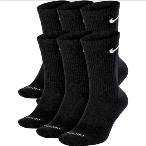 Nike Everyday Plus Cushion Crew Socks Dri-Fit technology 6 Pack Men’s L ...
