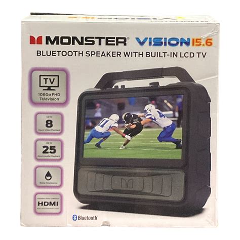 Monster Vision Bluetooth Speaker + 15.6" Tv Screen — Ewirelessgear