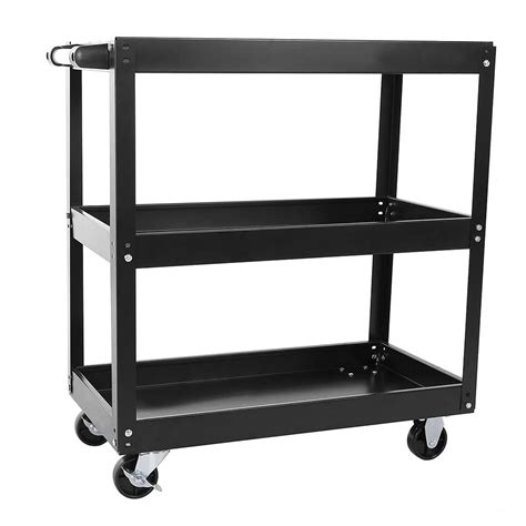 Buy HU14CH Trolley on Wheels, 300KG Load Capacity Workstation, 3 Layer ...