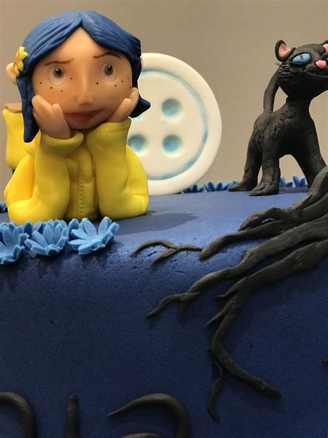 Coraline cake | Welcome home cakes, Coraline, Birthday humor