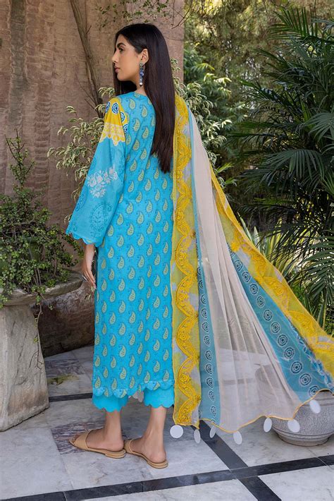 Charizma Combinations · Embroidered Lawn Suit with Printed Chiffon Dup ...