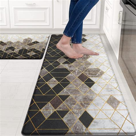 Amazon.com: ASPMIZ Kitchen Mat for Floor 2 Piece, Waterproof Kitchen ...