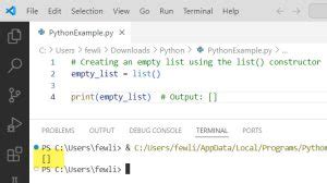 How to Create Empty Array in Python 的图像结果