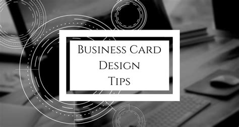 Business Card Design Tips 的图像结果