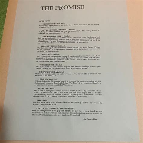 Image result for Springsteen the Promise