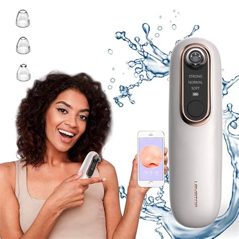 Blackhead Vacuum,LEVETOP Visible Blackhead Remover Pore Vacuum, 20X ...