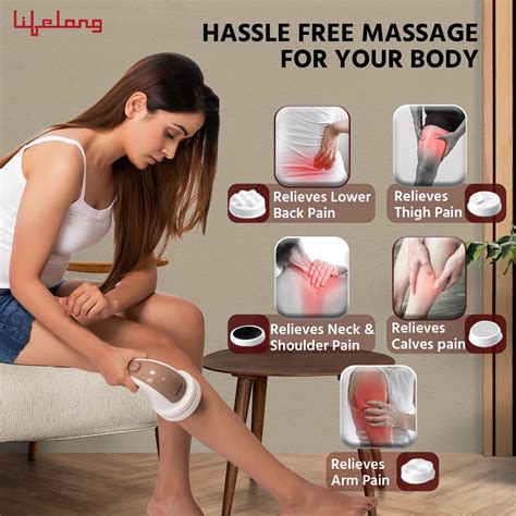 Manipol Corded Handheld Massager with 4 Interchangeable Heads ...