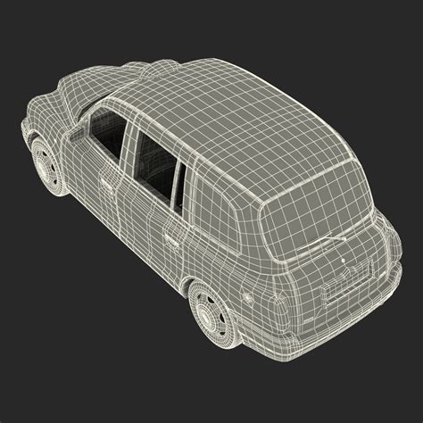 London Cab TX1 3D model | 3D Molier International