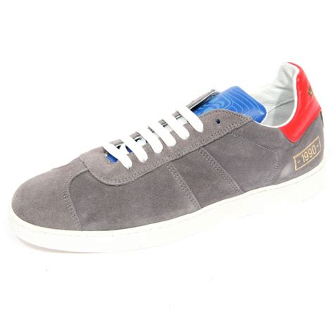 H0055 sneaker uomo PANTOFOLA D'ORO UNLIMITED EDITION grey suede shoes men