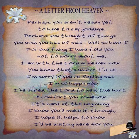 Letter From Heaven Printable