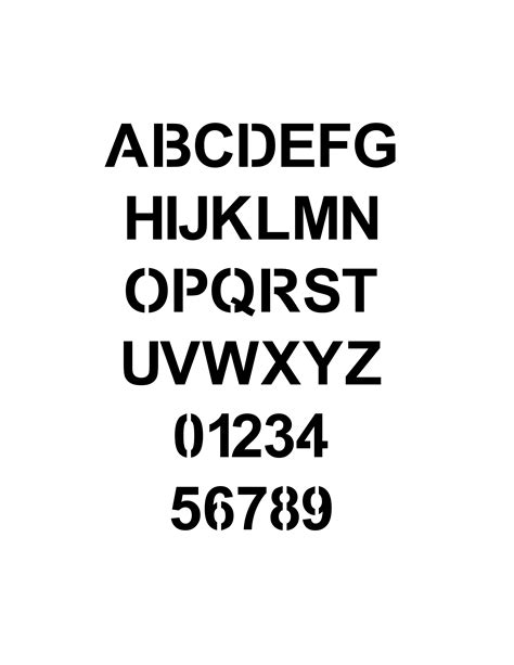 Stencil Font