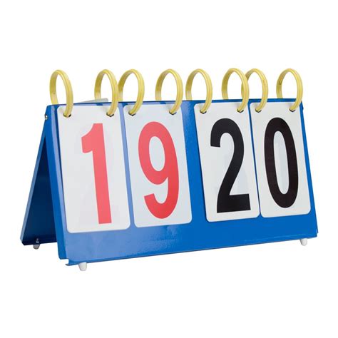 Buy Crown Sporting Goods Portable Table Top Scoreboard | Easy-Flip ...