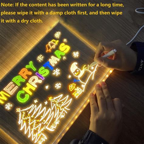 GlowKid Creative LED Writing Board (7 Neon Markers Included) – Dealszen