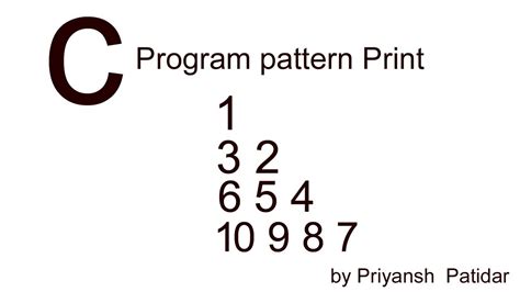 Image result for +Printing Pattern in C Programing Using Amaric