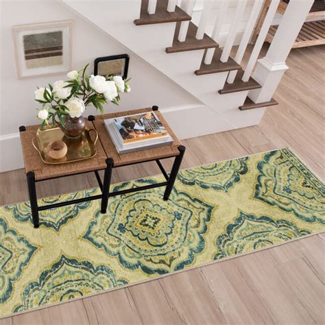 Mohawk Home Prismatic 2 X 8 (ft) Blue Indoor Medallion French Country ...