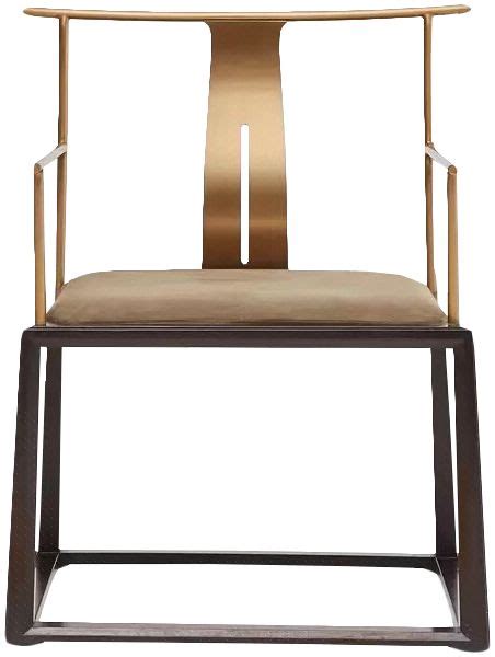 织然新中式茶椅客人椅禅意现代中式实木椅子茶艺椅泡茶椅-美间设计