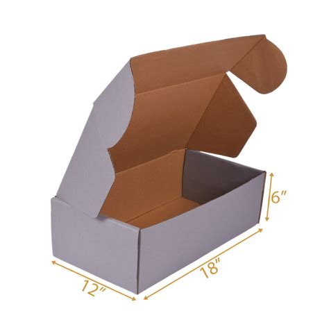 Grey Mailer Box - 18x12x6 | Guitar Cardboard Box
