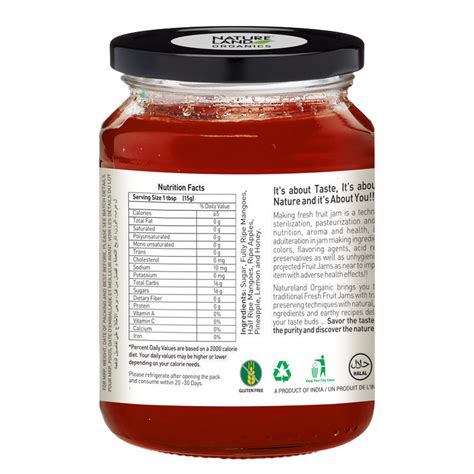Natureland Mix Fruit Jam - 250 Gm