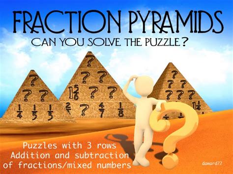 Image result for Math Pyramids Fractions