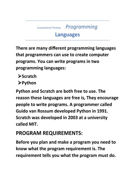 Computational Thinking | PDF