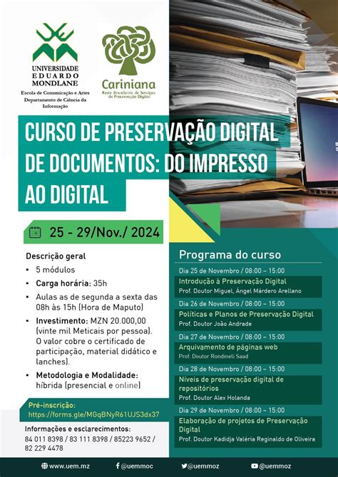 Curso de Preservação Digital de Documentos: do impresso ao digital, Av ...