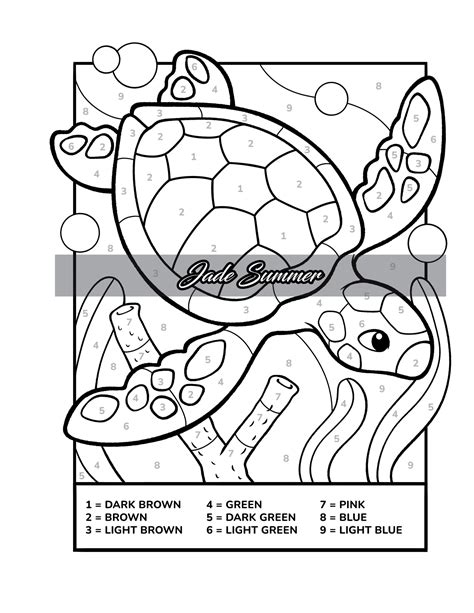 Color by Number Animals for Kids | Jade Summer